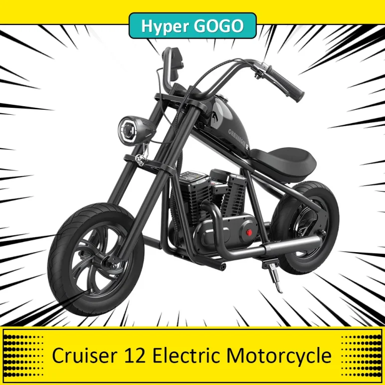 HIPER GOGO Cruiser 12 električni motocikl za decu. 24V 5.2Ah 160V dečiji bicikl s gumama 12'x3’ 12KM Ultimate Range – ELEKTRIČNI DEČIJI AUTOMOBILI